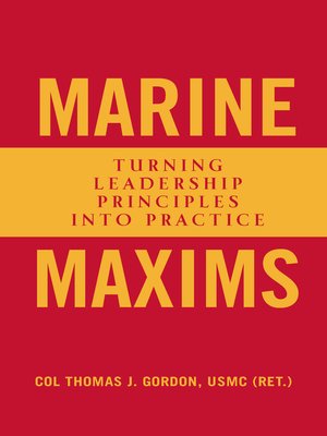 cover image of Marine Maxims
